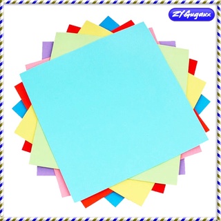 100 Sheets of Colorful Square Double Sided Origami Folding Lucky Paper Crane