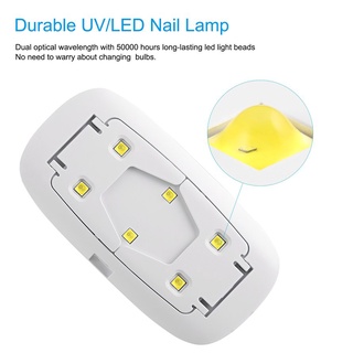 plegable 6w mini uv led lámpara de uñas gel esmalte secador gel curado lámpara de uñas (7)