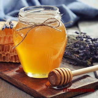 IFFN - gotero de miel de madera (8/10 cm, madera, Mini miel, mermeladas, jarabe, agitador) (9)