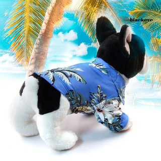 ygyp-mascotas verano árbol de coco piña impresión hawaii playa camisa blusa ropa de perro (2)