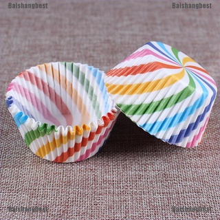 [bsb] 100 tazas de papel para magdalenas de colores, forma de cupcake, forros de cupcakes, 100 unidades, diseño de cupcakes