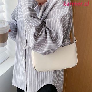 kar3 moda axilas bolsa de color sólido pequeño cuero de la pu bolso de hombro bolso bolso bolso para las mujeres