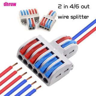 DHR Mini Fast Wire Connector Push-in Conductor Terminal Block PCT-222 SPL-62/42