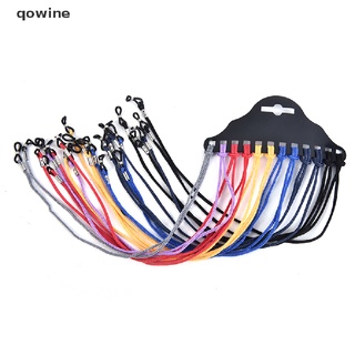 qowine 12 unids/lote multicolor de nailon gafas de sol soporte de cuerda de cuello correa cl