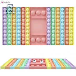 YL🔥Stock listo🔥Gran tamaño Push Pop It juego Fidget juguete de silicona arco iris tablero de ajedrez burbuja Popper Fidget juguetes sensoriales