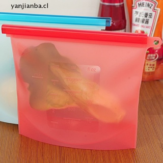 (nuevo**) 1000 ml de silicona bolsa de alimentos reutilizable de silicona bolsa de alimentos ziplock bolsa a prueba de fugas yanjianba.cl