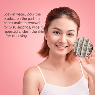 moda (6 piezas) lavable reutilizable removedor de maquillaje toallitas almohadilla de limpieza facial puff (8)