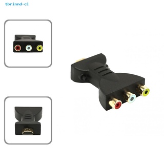 tbrinnd Lightweight Video Audio Converter HDMI-compatible to 3 RGB RCA AV Video Audio Adapter Wide Compatibility for TV