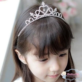 Diadema de princesa con diamantes de imitación para niñas diadema Tiara pelo princesa diadema