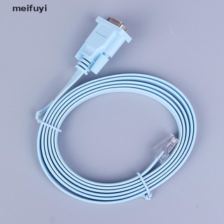 [Meifuyi] 1.8m DB 9Pin rs232 serial to rj45 CAT5 ethernet adapter LAN console cable blue 439CL