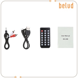 [belud] Barra de sonido negra larga de 22 pulgadas para TV Bluetooth altavoz potente Multi-entrada (8)