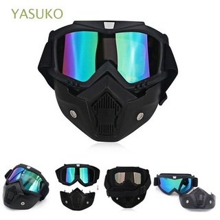 YASUKO Lab respirador químico UV protección de Gas gafas montado en la cabeza escudo facial Anti polvo trabajo supervivencia protección ocular gafas protectoras/Multicolor