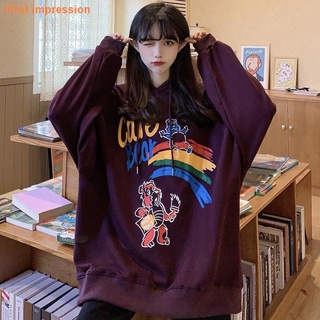 ✔◈▩American high street hiphop sweater women spring and autumn thin loose Korean version ins fried street tide brand vintage early autumn jacket
