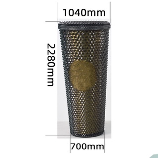 21 creative water cup gradient With LOGO coffee cup 710ml diamond pineapple durian cup straw cup can