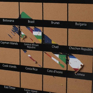 82.5x59cm Mapa De Arañazos De La Edición Mundial De Viajes Deluxe Scratch Off Map Del Mundo Póster Viajero Registro Diario (8)