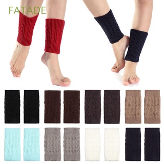 FATADE Fashion Leg Warmers Socks Solid Color Boot Warmers Boot Socks Women New Winter Girls Knitting/Multicolor