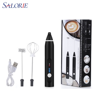 SaLorie Electric Handheld Milk Frother Blender Bubble Maker Whisk Mixer