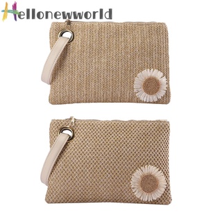 Hellonewworld - bolso de muñeca de girasol para mujer, diseño Vintage, pequeño tejido