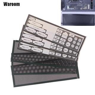[waroom] 3 piezas de filtro de polvo de pvc universal diy shield placa trasera para chasis de ordenador e/s