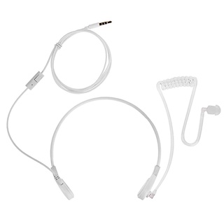3.5mm Throat Microphone Headset Covert Air Tube Earpiece for iPhone Android