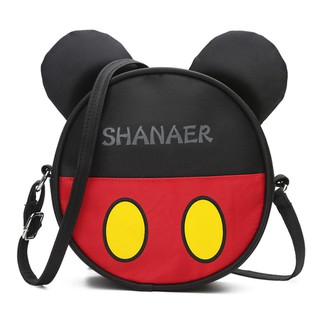 Bebé Mickey Minnie bolso de hombro lindo de dibujos animados bolsa de la escuela (7)