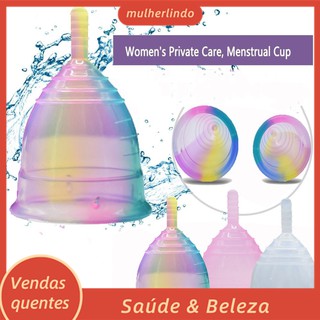 🌱 Copa Menstrual Belleza/Colector Multicolor Inciclo/Fleuridad Salud