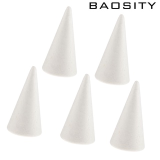 [BAOSITY*] 10pcs 7 cm en forma de cono modelado de poliestireno adornos de espuma de poliestireno DIY manualidades