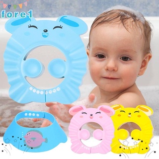 FORE Child Kids Shampoo Hat Portable Wash Hair Shield Baby Shower Caps Ear Protection Waterproof Adjustable Eye Protection Bath Visor