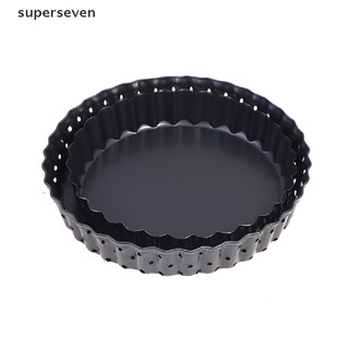 【ven】 Non-Stick Round Pizza Pan Carbon Steel Pizza Plate Perforated Pizza Crisper Pan . (6)