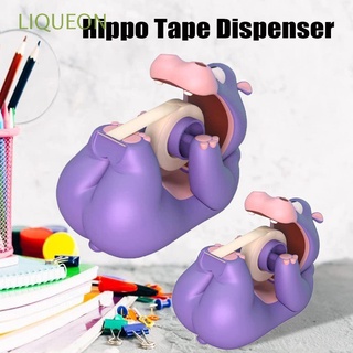 LIQUEON Hot Hippo Tapes Escritorio Adhesivo Cortador De Cinta Dispensador Conveniente Nuevo Oficina Suministros Escolares Papelería Adhesivos Soporte Titular