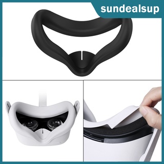 [Sundeal] Vr máscara de silicona protectora cubierta facial a prueba de sudor lavable a prueba de luz, almohadilla facial cubierta de ojos antideslizante, para Quest 2 (4)