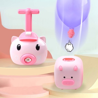 hfz 1 juego de juguete de vehículo de dibujos animados en forma de cerdo educación temprana ecológica alimentado por aire coche juguete para niños (2)