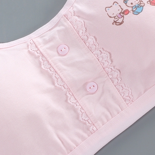 bebé sujetador niñas adolescentes sujetador suave acolchado algodón niños ropa interior listo stock asequible asequible (3)