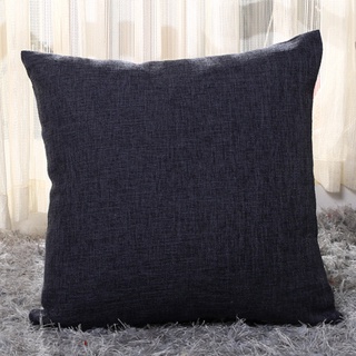 Linen Throw Pillow Cover Solid Plain Color Square / Rectangular Pillowcase for Couch Sofa Bed Car Home