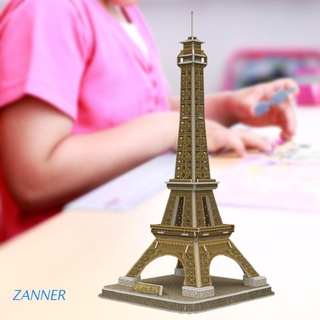 zan torre eiffel rompecabezas 3d para adultos y adolescentes modelo de construcción kits de inteligencia juguetes alivio del estrés regalos