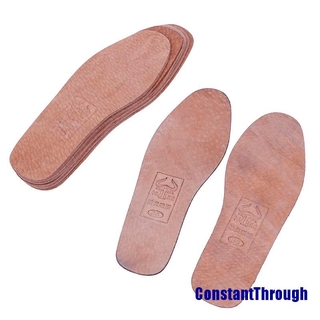 (constantthrough) 1 par de plantillas de cuero transpirables mujeres hombres ultra delgado desodorante zapatos plantilla almohadilla (4)