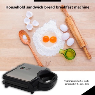 kiko eléctrico de nogal pastel sandwich maker tostadora hogar máquina de desayuno
