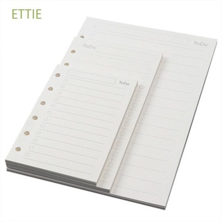 ETTIE Stationery Notebook Refill Weekly Binder Inside Page Paper Refill Monthly 45 Sheets Daily Planner Grid Dot A5 A6 A7 Loose Leaf Inner Page