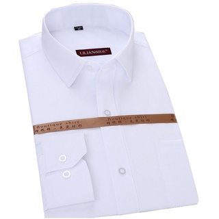 (Plus Saiz camisa) camisa de manga larga más el tamaño profesional de los niños desgaste camisa blanca suelta (8)