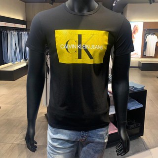 CK calvin klein/ camiseta de manga corta de algodón casual cuello redondo para hombre (3)