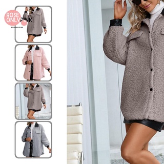 [Roseonlypink] Cold Resistant Jacket Coat Long Loose Jacket Coat Loose Outerwear