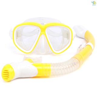 gafas de snorkel juego de snorkel anti-niebla de vidrio templado equipo de buceo