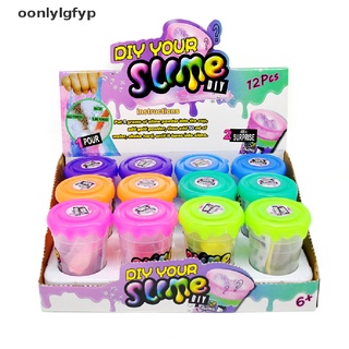oonly diy glitter make fluffy slime kit de relleno en polvo niño agitar todo pegamento para limo cl