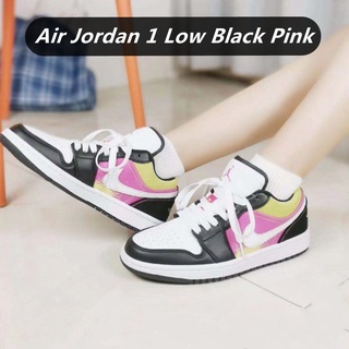 41 colores Nike Air Jordan 1 bajo negro rosa zapatos de junta pareja de moda de encaje hasta zapatilla de deporte al aire libre zapatos