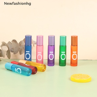 (Newfashionhg) 10ml Portable Glass Essential Oil Perfume Container Roll Ball Empty Bottle On Sale