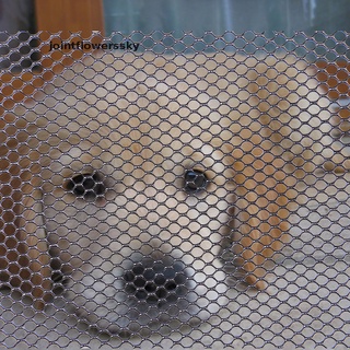 Jfcl Folding Portable Pet Dog Magic Seen-through Mesh Screen Gate Safety Gates Guard Sky (8)