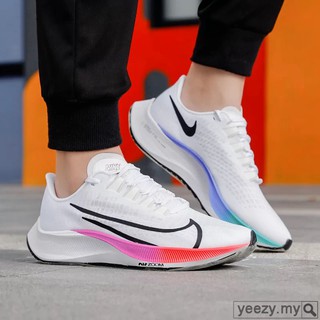 listo stock nlke air zoom pegasus 37 v2 color coincidencia super stretch zapatos de correr hombres mujeres blanco zapatos casual 807471