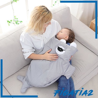 [FIGATIA2] Saco de dormir con forma de tiburón de cartón Universal cálido para niños recién nacidos (3)