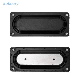 Kok 2PCS Audio Bass diafragma cuadrado marco vibración película pasivo radiador altavoz piezas de reparación DIY cine en casa altavoz accesorios
