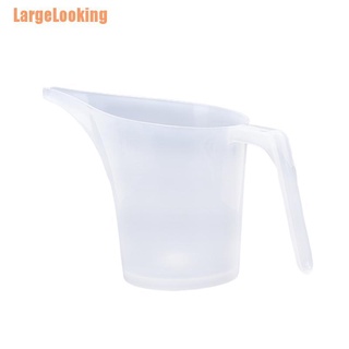 Largelooking * 1000ML punta boca plástico jarra medidora taza graduada cocina cocina panadería herramienta (6)